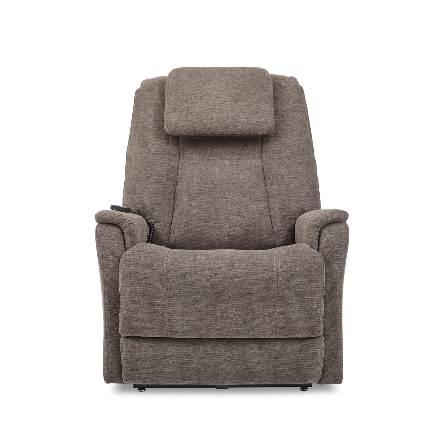 Zecliner Model 3+ Umber Fabric Power Lift Sleep Recliner with Power Headrest, Lumbar, Heat & Massage