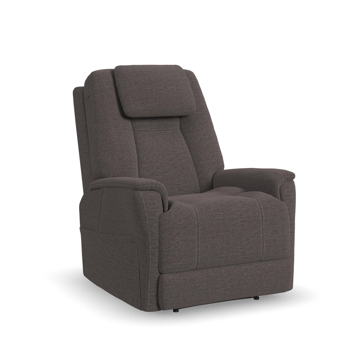 Zecliner Model 3+ Umber Fabric Power Lift Sleep Recliner with Power Headrest, Lumbar, Heat & Massage