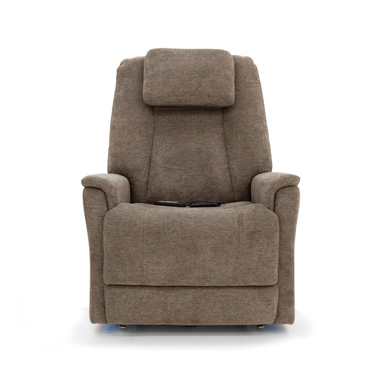 Zecliner Model 3+ Toast Fabric Power Lift Recliner with Power Headrest, Lumbar, Heat & Massage