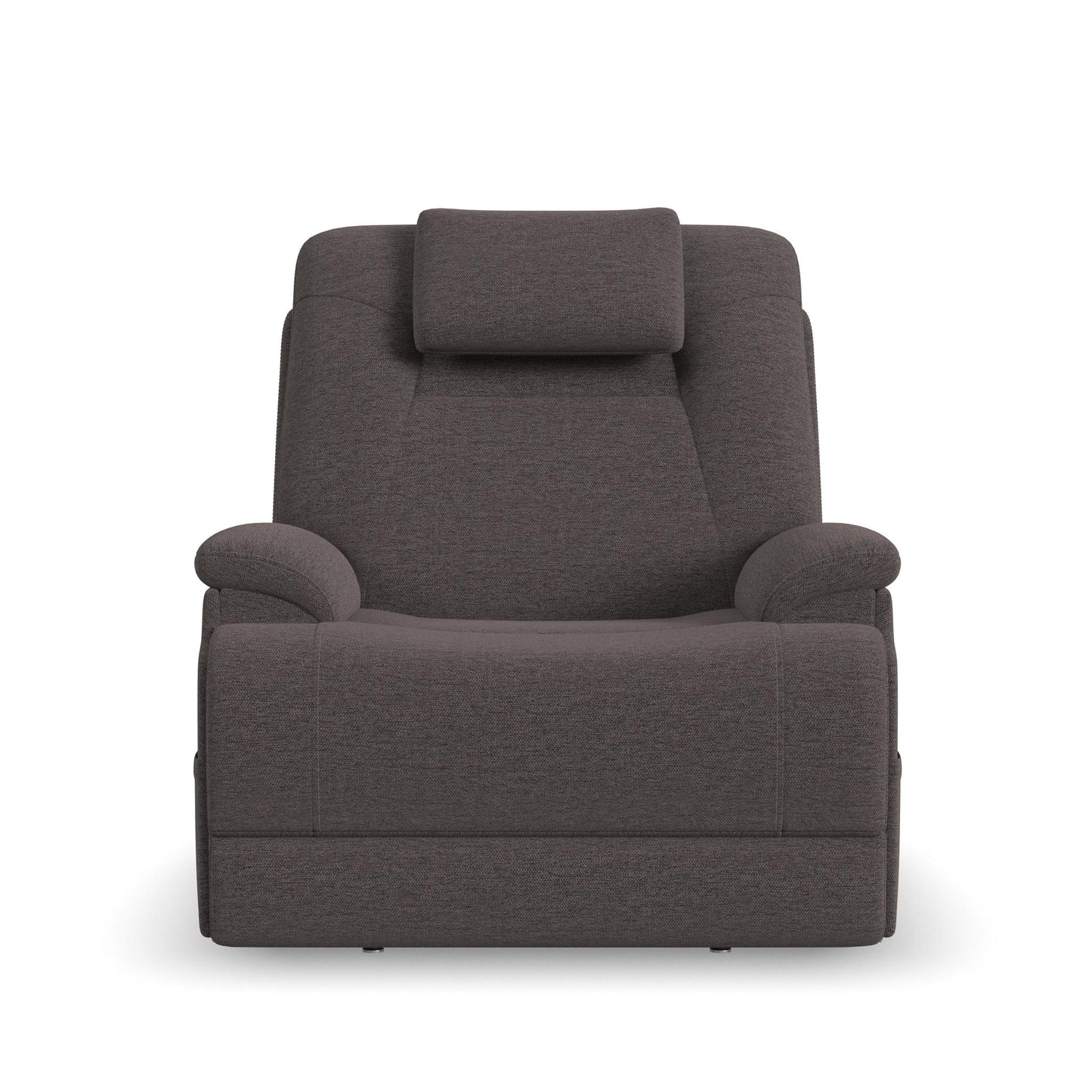 Zecliner Model 4+ Umber Fabric Power Lift Recliner w/ Power Headrest & Lumbar, Heat & Massage