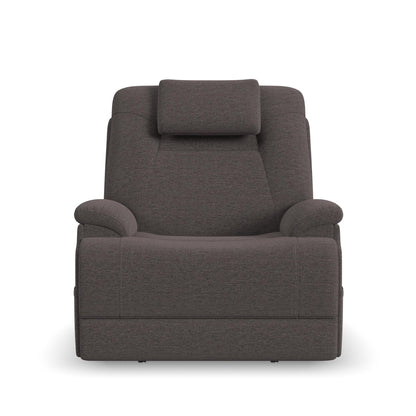 Zecliner Model 4+ Umber Fabric Power Lift Recliner w/ Power Headrest & Lumbar, Heat & Massage