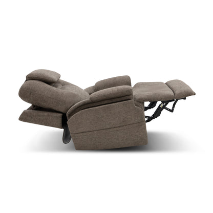 Zecliner Model 4+ Toast Fabric Power Lift Recliner w/ Power Headrest & Lumbar, Heat & Massage