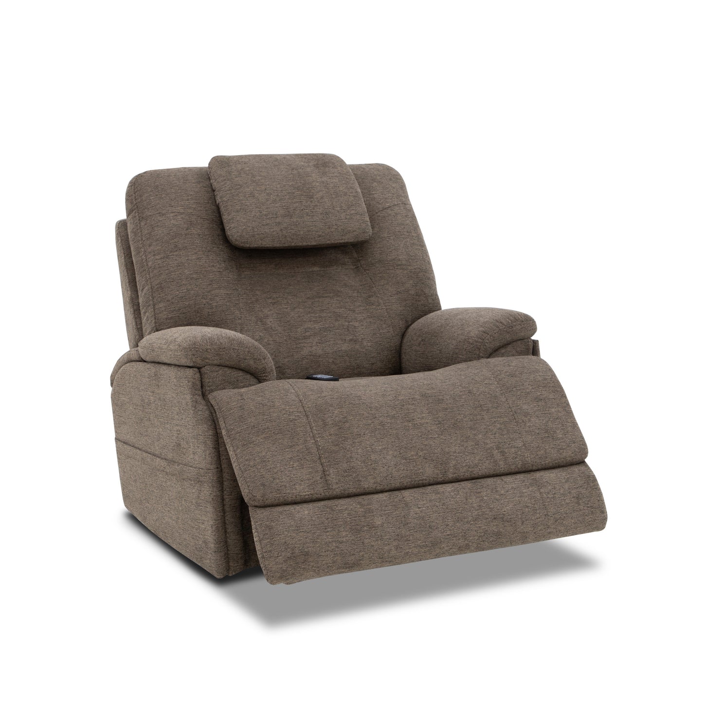 Zecliner Model 4+ Toast Fabric Power Lift Recliner w/ Power Headrest & Lumbar, Heat & Massage