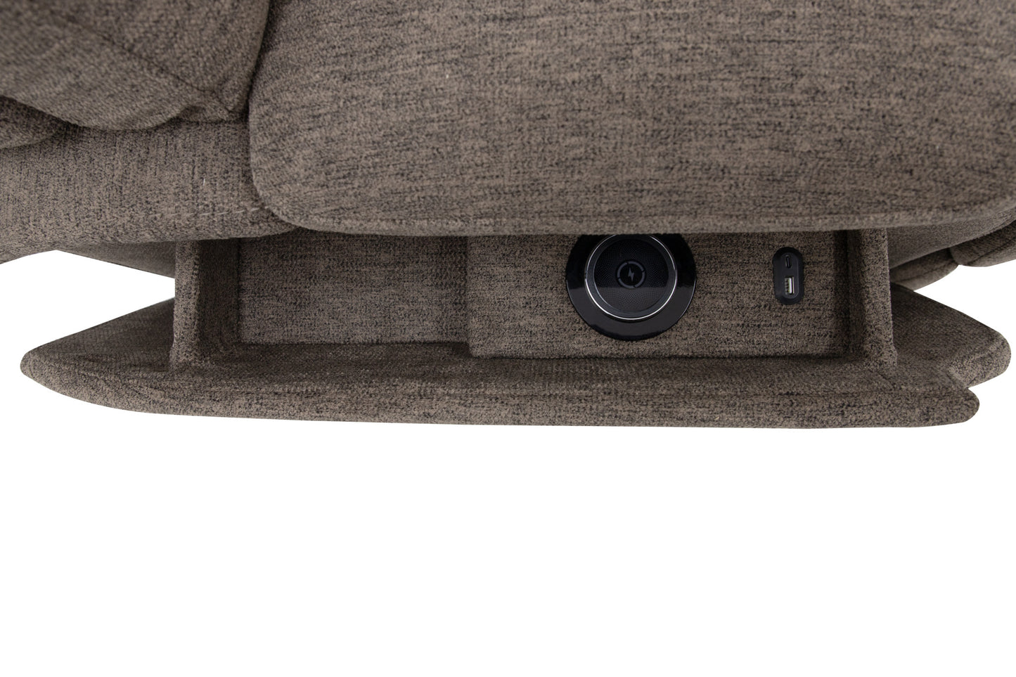 Zecliner Model 4+ Toast Fabric Power Lift Recliner w/ Power Headrest & Lumbar, Heat & Massage