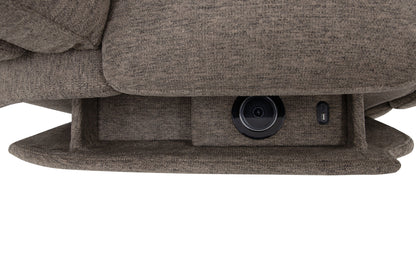 Zecliner Model 4+ Toast Fabric Power Lift Recliner w/ Power Headrest & Lumbar, Heat & Massage