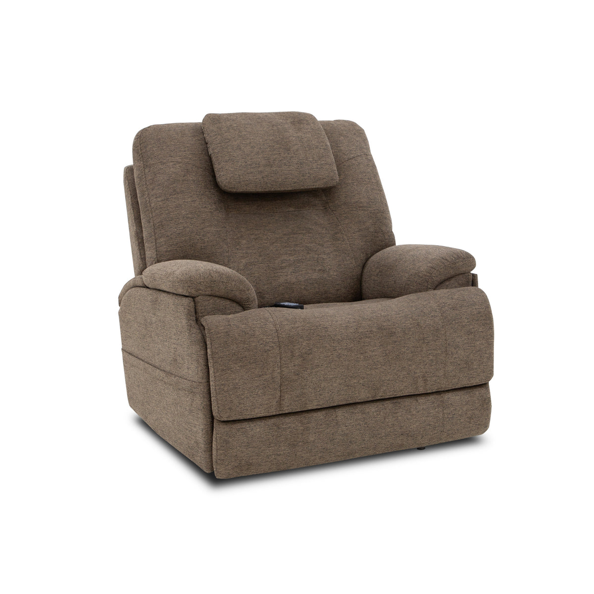 Zecliner Model 4+ Toast Fabric Power Lift Recliner with Power Headrest & Lumbar, Heat & Massage