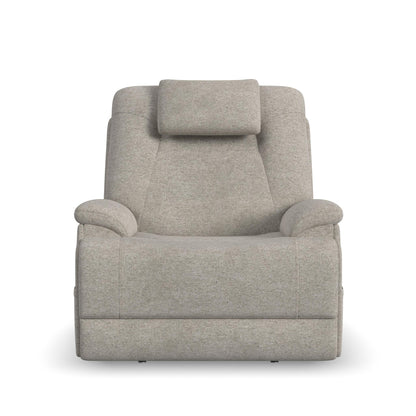 Zecliner Model 4+ Shell Fabric Power Lift Recliner w/ Power Headrest & Lumbar, Heat & Massage