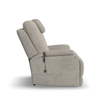 Zecliner Model 4+ Shell Fabric Power Lift Recliner w/ Power Headrest & Lumbar, Heat & Massage