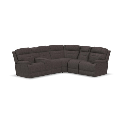 Zecliner Modular Power Sleep Modular Sectional with Power Headrest, Lumbar, Heat, & Massage